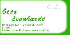 otto leonhardt business card